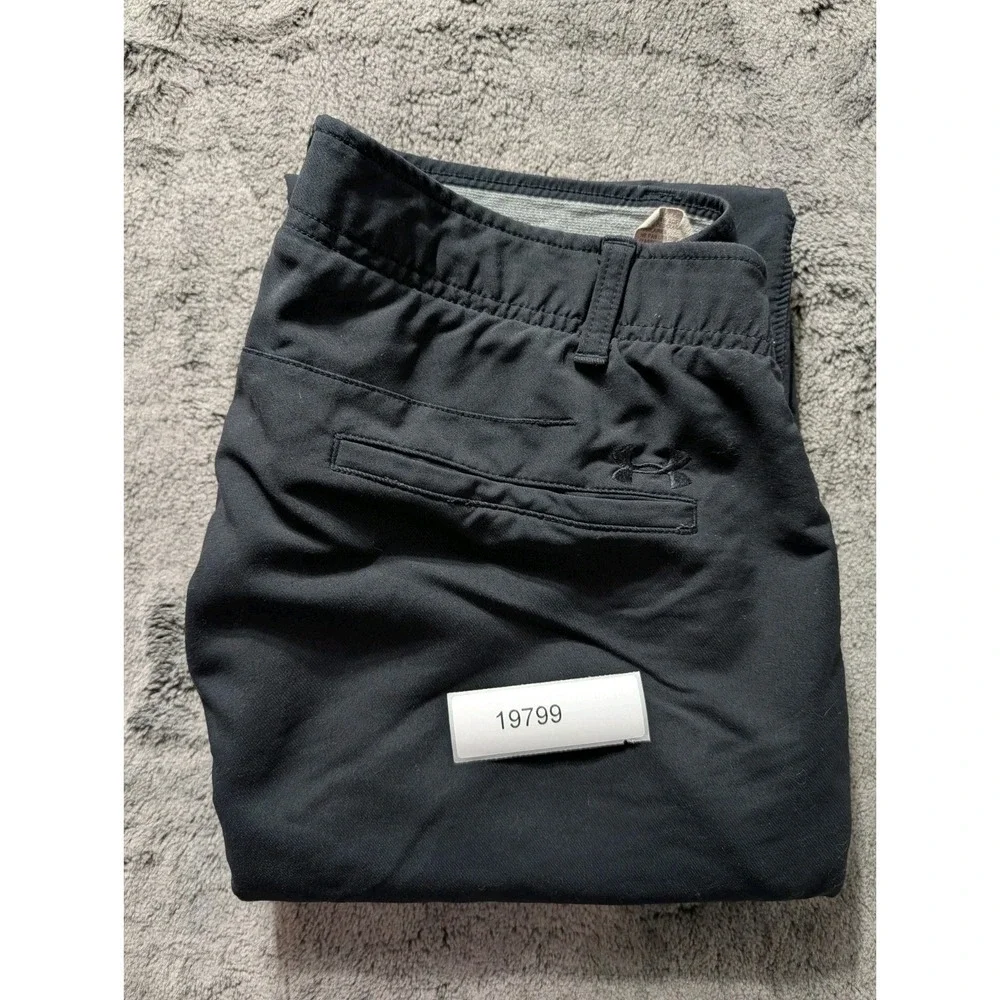 Under Armour Casual Pants Men's Size 34/32 Black - Picture 13 of 13